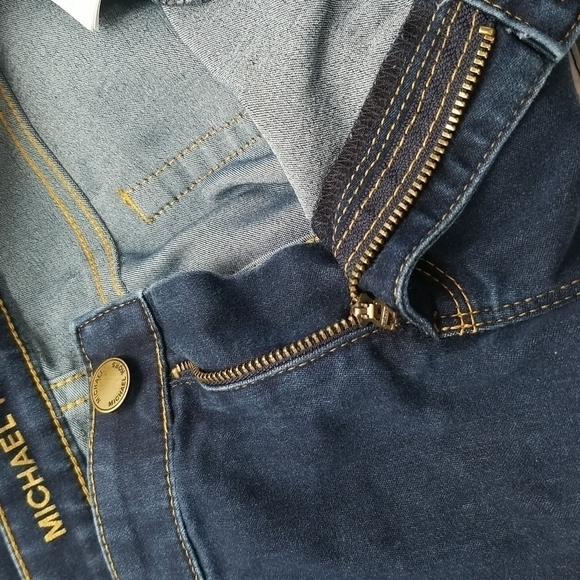 Michael Kors SZ 10 Jeans Dark Wash Ava Super Skinny Lightweight - Picture 12 of 16
